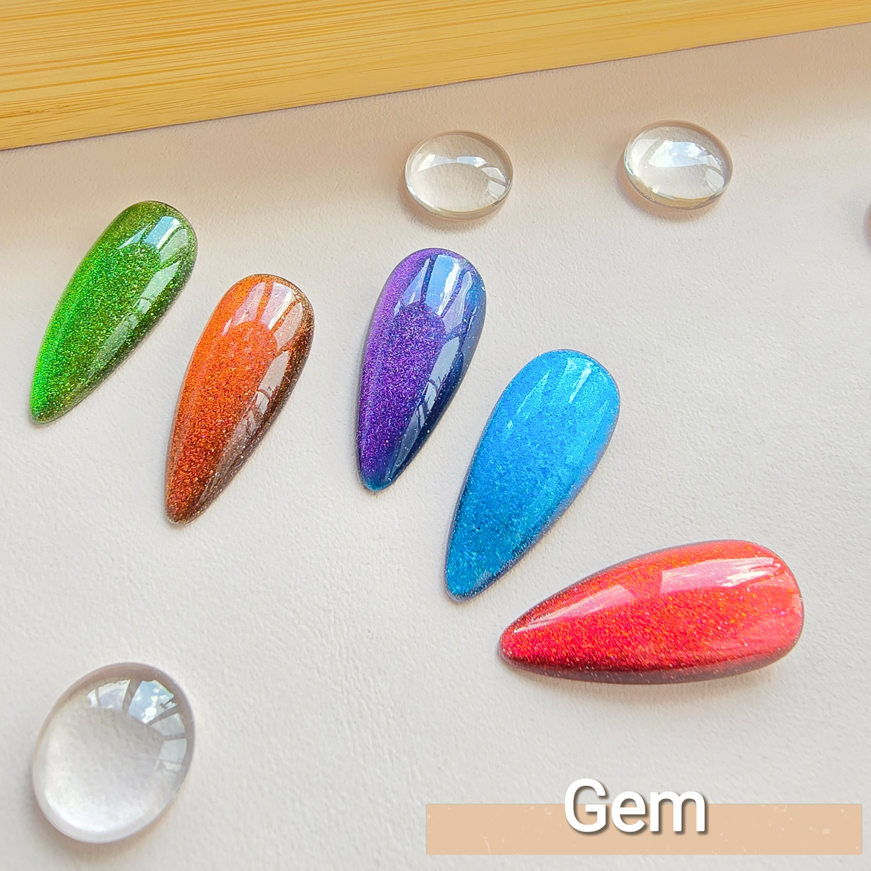 5 Colors Cat Eye Gel Nail Polish Nyx Gem Set with 2 Pcs Magnet