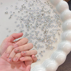 Rhinestones -  6-Grid Flatback Multiple Colorful Sizes Tiny Crystal Gemstones  for Beginner Professional Creative Eye-Catching Bedazzling Manicures