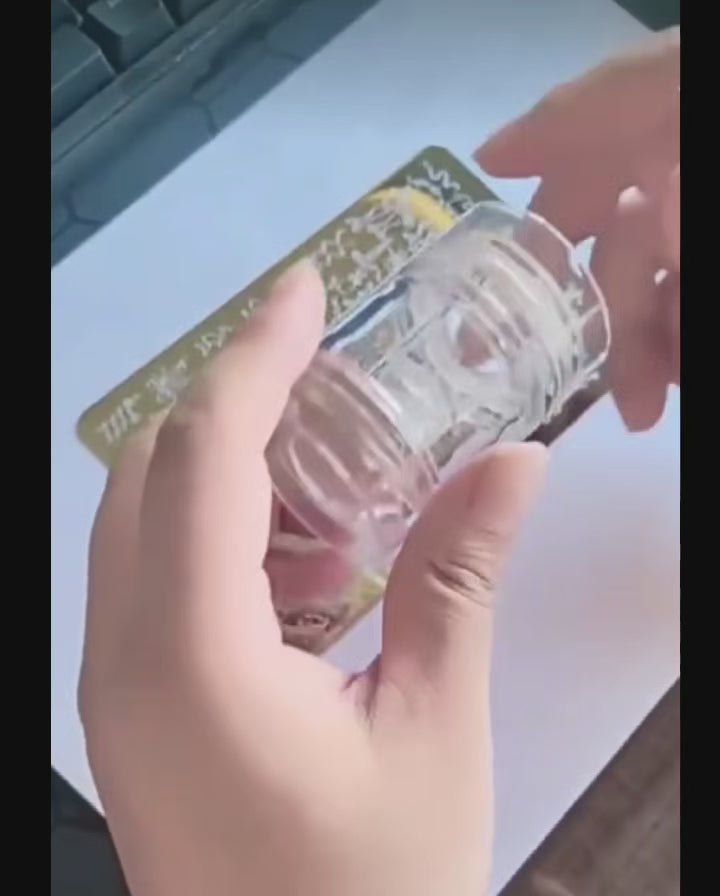 Stamper for Beginner - Low Tack Low Elastic 3-in-1 40mm and 15mm Wider Lager Silicone with Cap, Transparent Visible Body, No Misplacement for Stamping DIY, French Tip