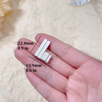 4Pcs Mini Nail Magnet Rectangle for Beginner Professional - Circles Lines Plaid Pattern Designs Cat Eye Magnet Tool for Nail Art