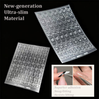 Plaid Stencils - Cute, Classic Style Patterns Self-adhesive Reusable Gel Airbrush Nail Guides Decals Templates Stickers Supplies Vinyl for beginners easy DIY Manicure