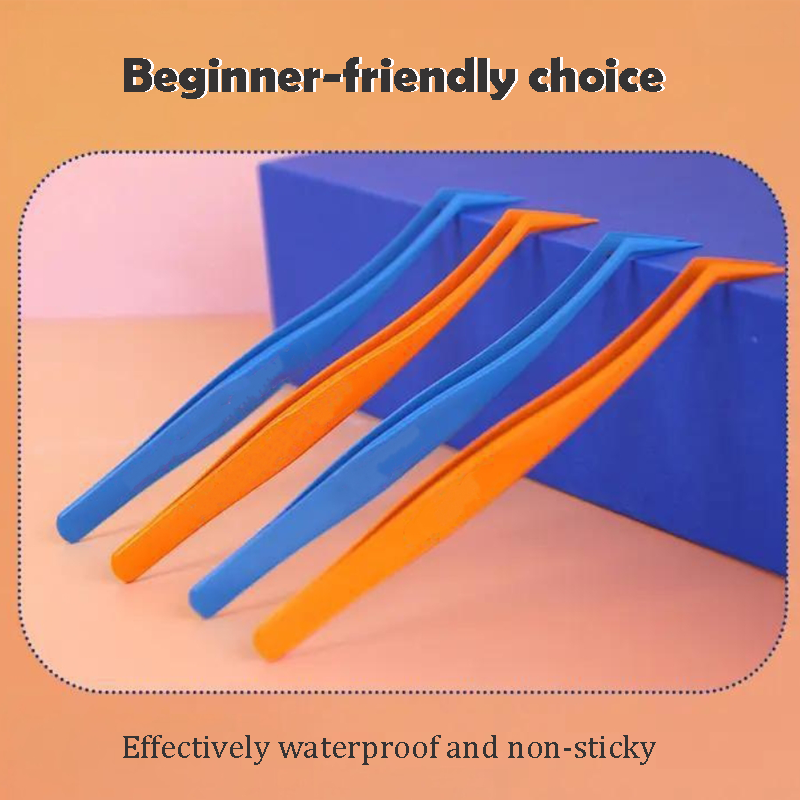 Curved Tip Tweezer - Anti-stick adhesive Anti-Static Nail Art Sticker Rhinestone Picker Tool for Craft DIY Nail