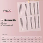 French Tips Stencils - French Tips Guide stickers Self-adhesive Reusable Gel Airbrush Nail Decals Templates Supplies Vinyl for beginners easy DIY Manicure