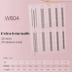 French Tips Stencils - French Tips Guide stickers Self-adhesive Reusable Gel Airbrush Nail Decals Templates Supplies Vinyl for beginners easy DIY Manicure